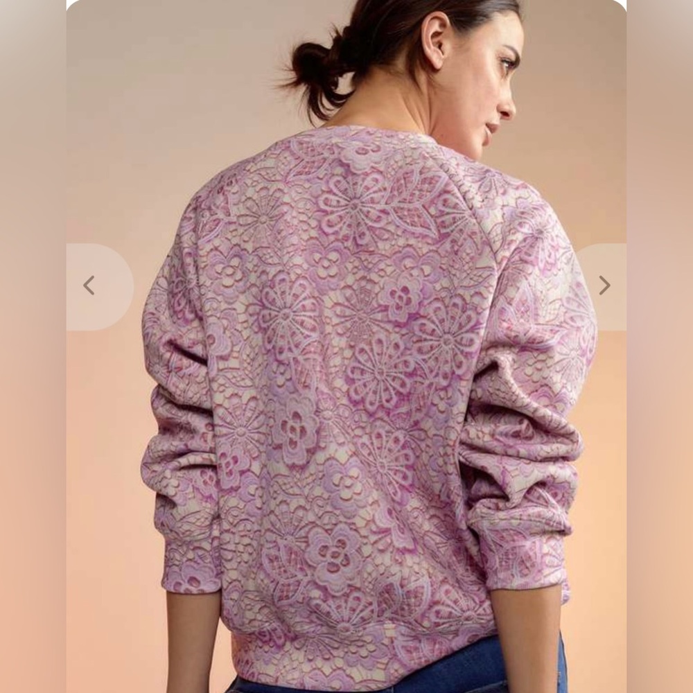 Cynthia Rowley Pink and Cream Sweatshirt
